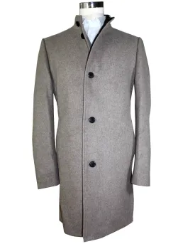 Hugo Boss Wool Coat Medium Beige Long Coat EU 54 - XL