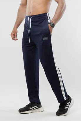 Striped Trousers - Navy Blue