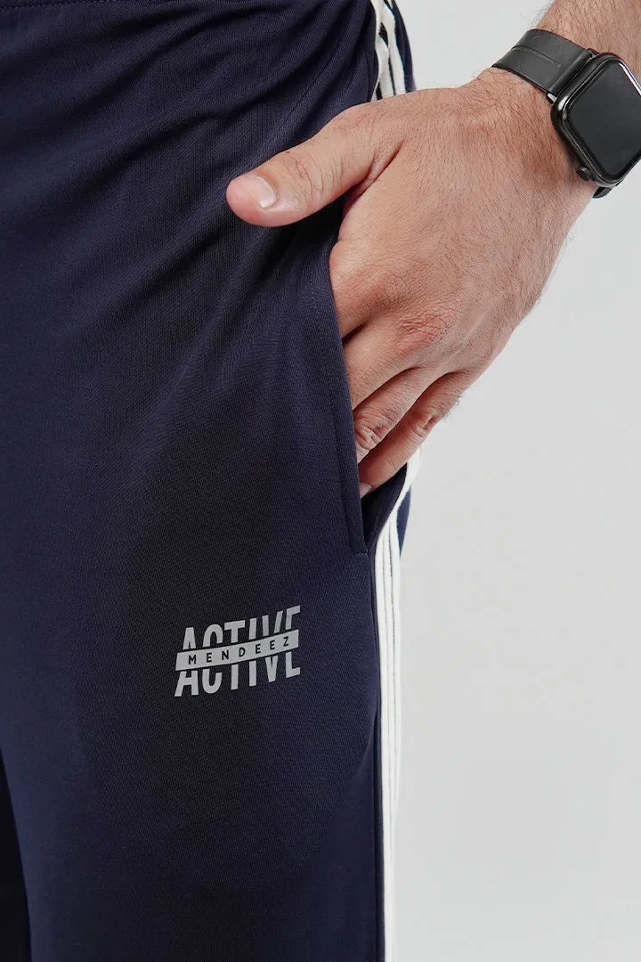 Striped Trousers - Navy Blue